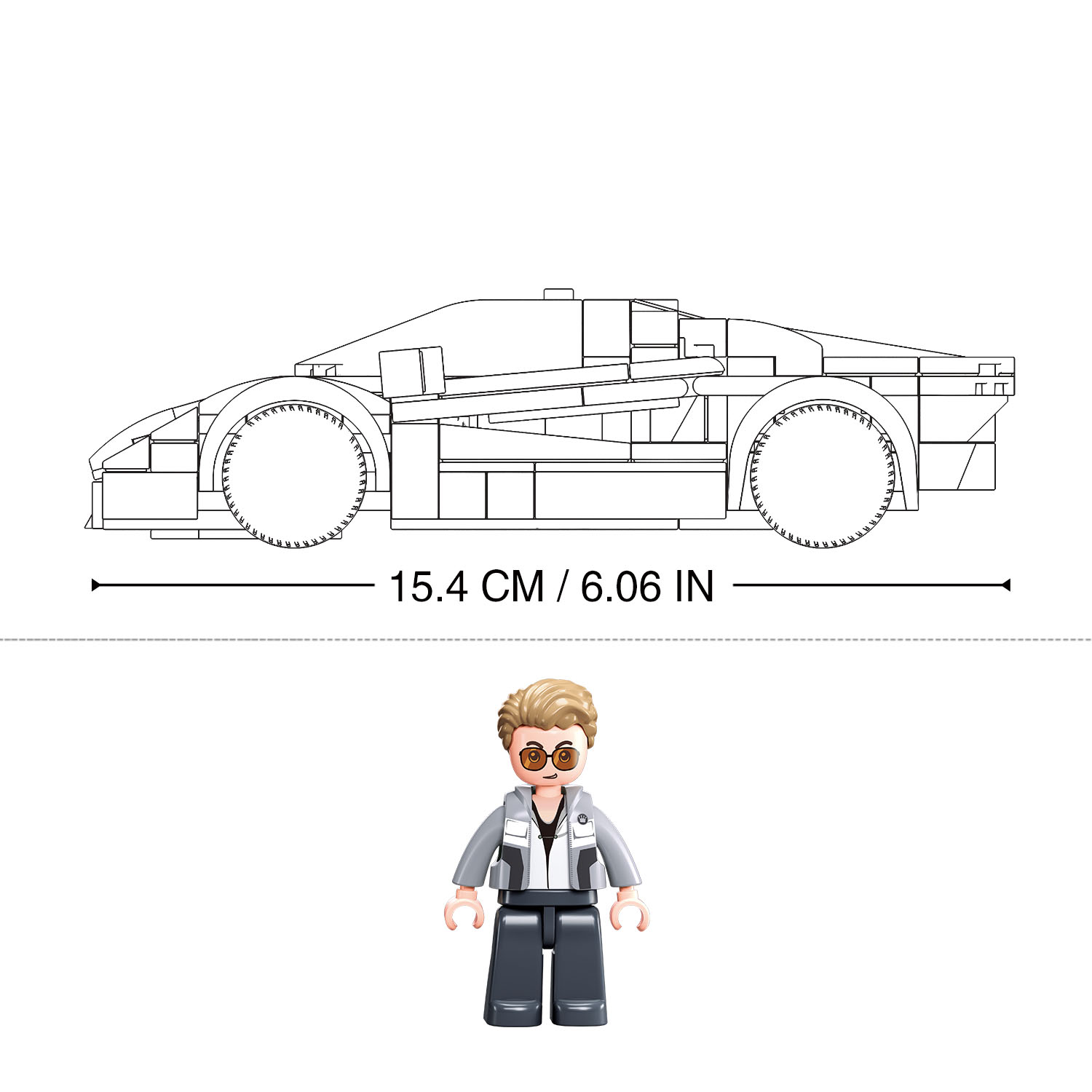 Конструктор Sluban Спортивная машина 264детали Оранжевая M38-B1127 - фото 3