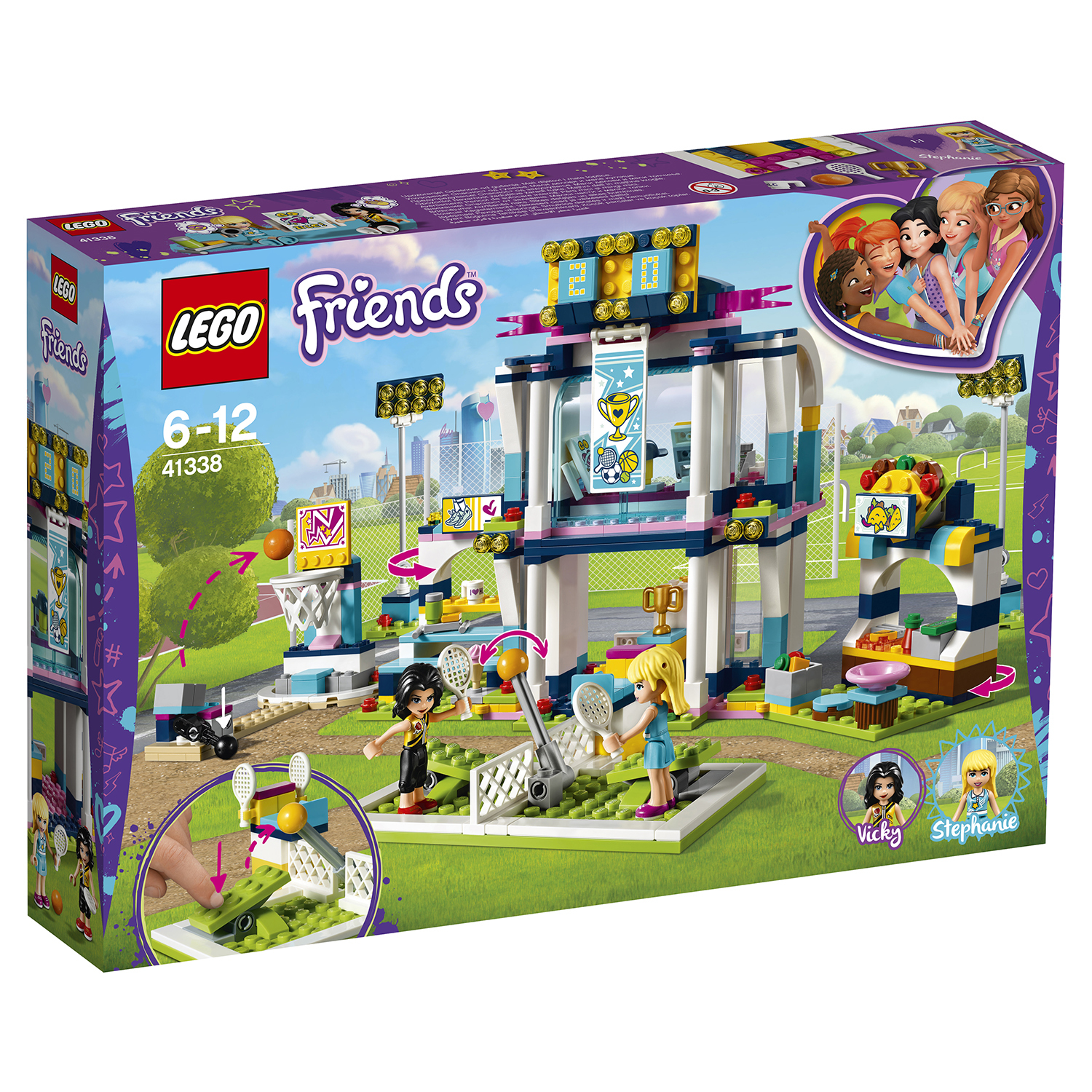 Конструктор LEGO Спортивная арена для Стефани Friends (41338) купить по  цене 999 ₽ в интернет-магазине Детский мир