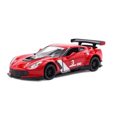 Модель KINSMART Корвет C7 R Race Car 2016 1:36 красная