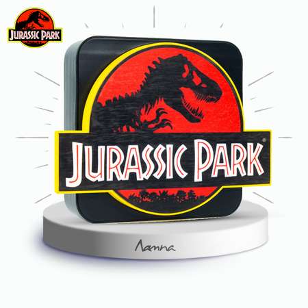 Настольный светильник-ночник Jurassic Park светодиодный 3D Парк Юрского периода