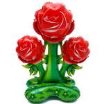 Шар Страна карнавалия фольгированный 63» «Букет красных роз» на подставке