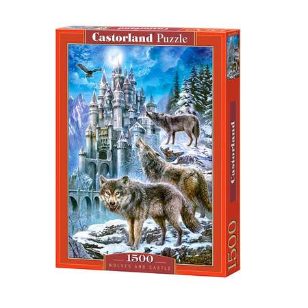 Пазл 1500 деталей Castorland Волки и замок