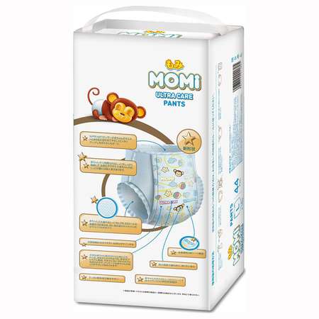 Подгузники-трусики Momi Ultra Care L 9-14кг 44шт