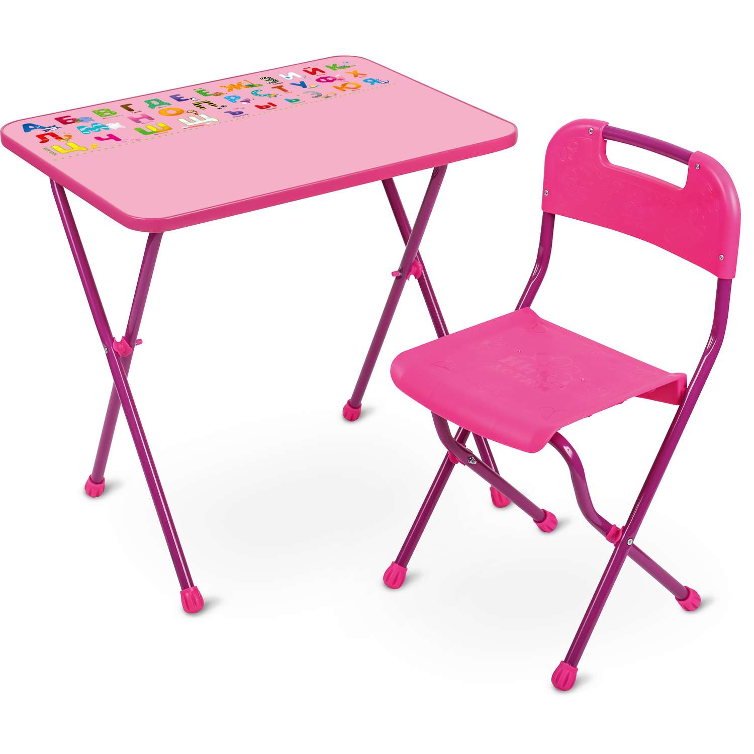 Комплект детской мебели InHome стол и стул складной с алфавитом - фото 2