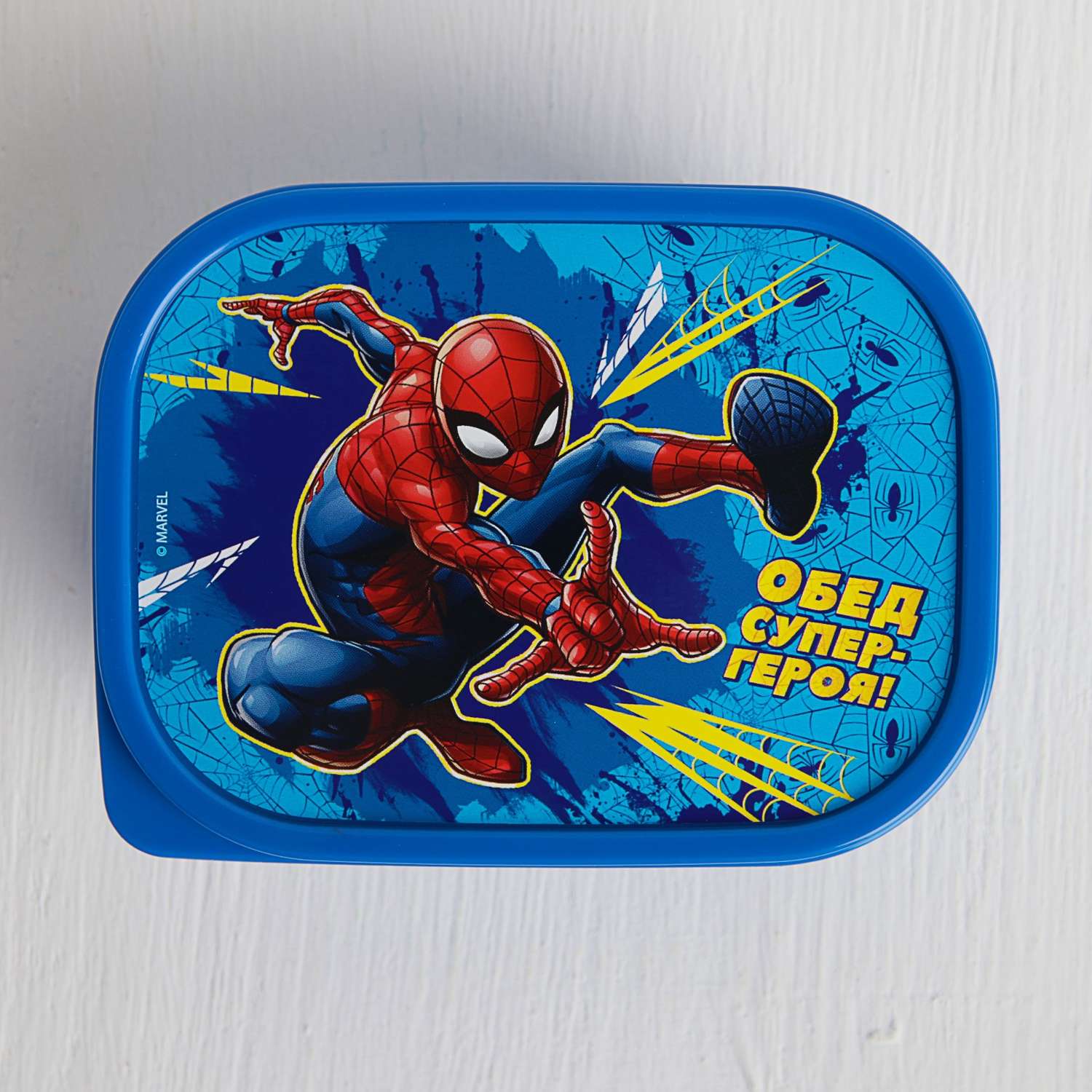 Ланч-бокс MARVEL прямоугольный 500 мл «Обед супергероя» Человек-паук - фото 3
