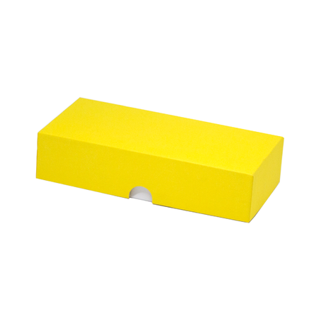 Коробка подарочная Cartonnage Радуга желтый-белый прямоугольная