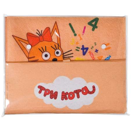 Органайзер Три кота подвесной с карманами 26х74 см полиэстер оранжевый