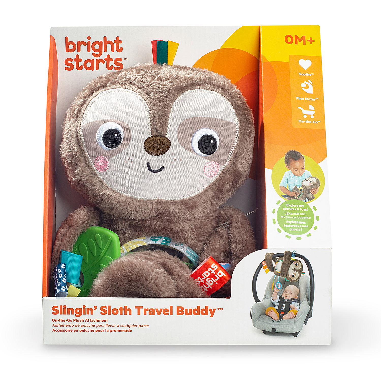 Игрушка развивающая Bright Starts Ленивец большой 12501BS - фото 2