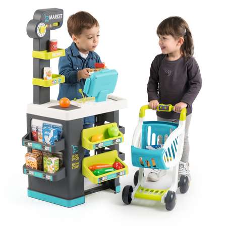 Набор Smoby City Market с тележкой 34предмета 350212