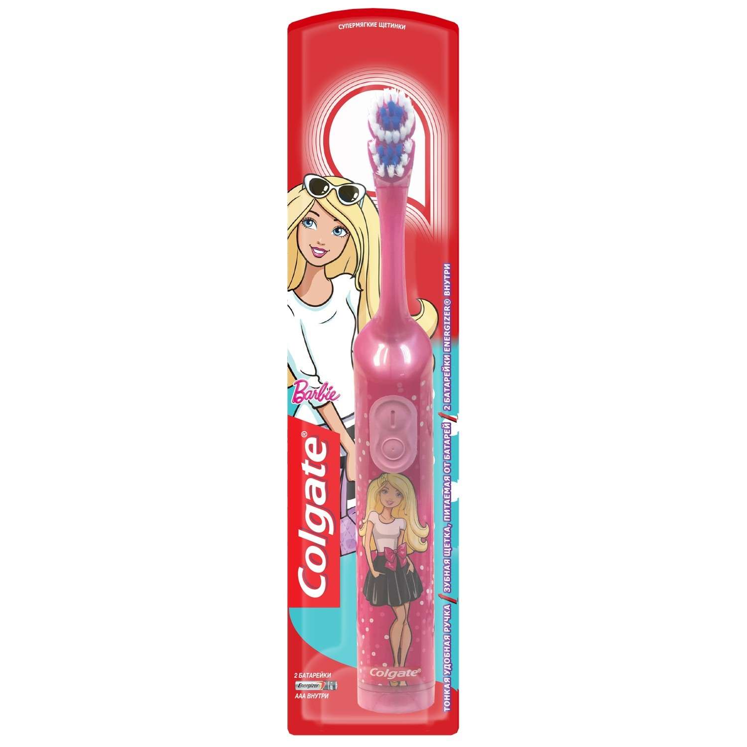 Зубная щетка Colgate Barbie супермягкая электрическая в ассортименте 03.14.01.5823 - фото 2
