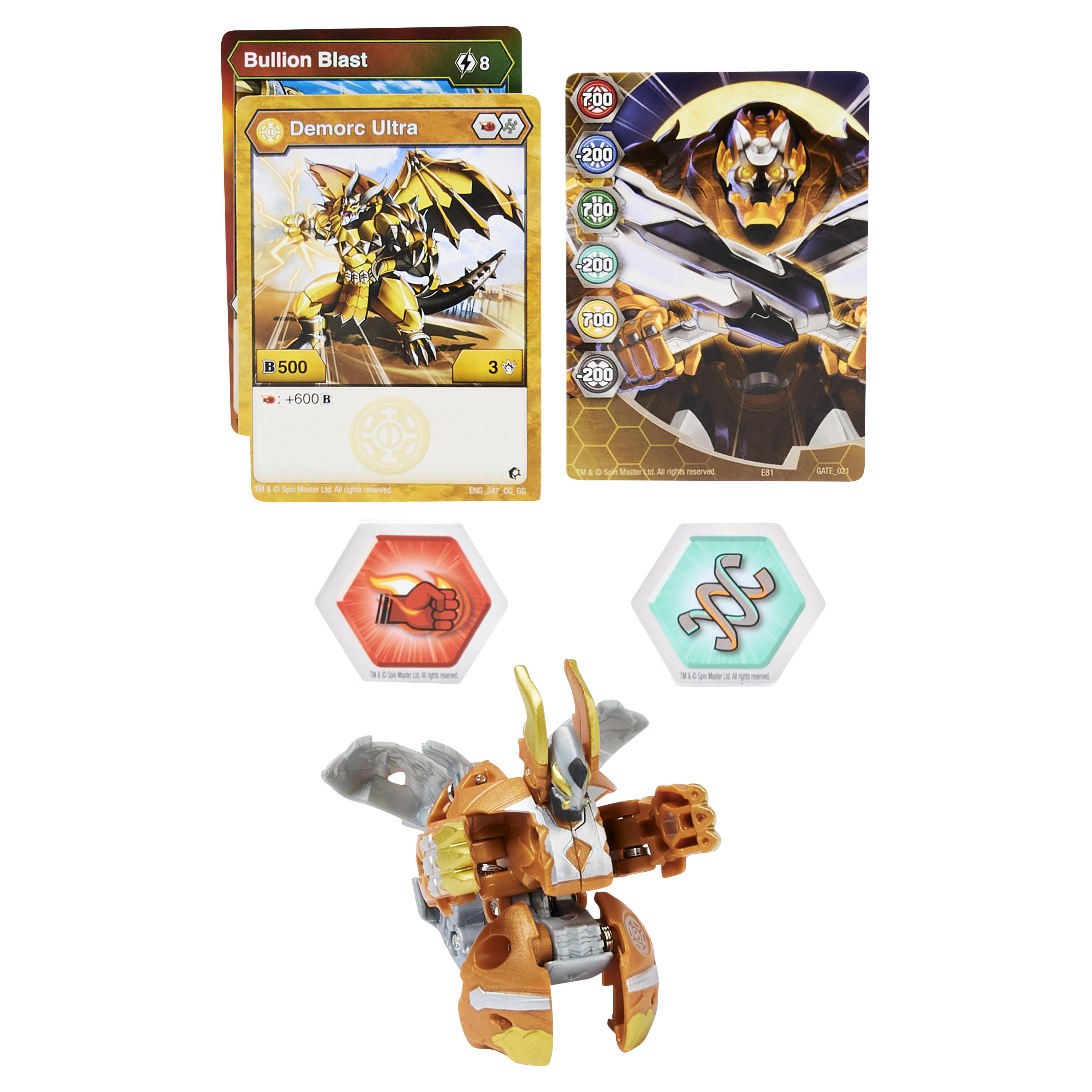 Фигурка-трансформер Bakugan S3 Ультра Ogre Gold 6061538/20132919 - фото 3