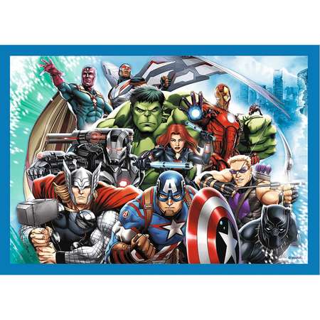 Пазл Trefl Disney Marvel Храбрые Мстители 4в1 201элемент 34386