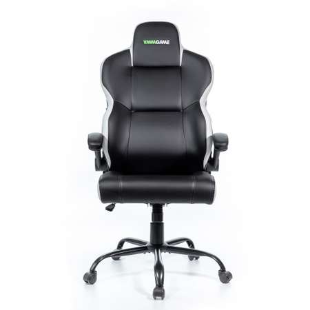 Кресло компьютерное VMMGAME UNIT кожа Черно - белый