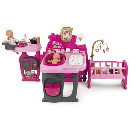 Центр игровой Smoby Baby Nurse для пупса большой 18 аксессуаров 220327