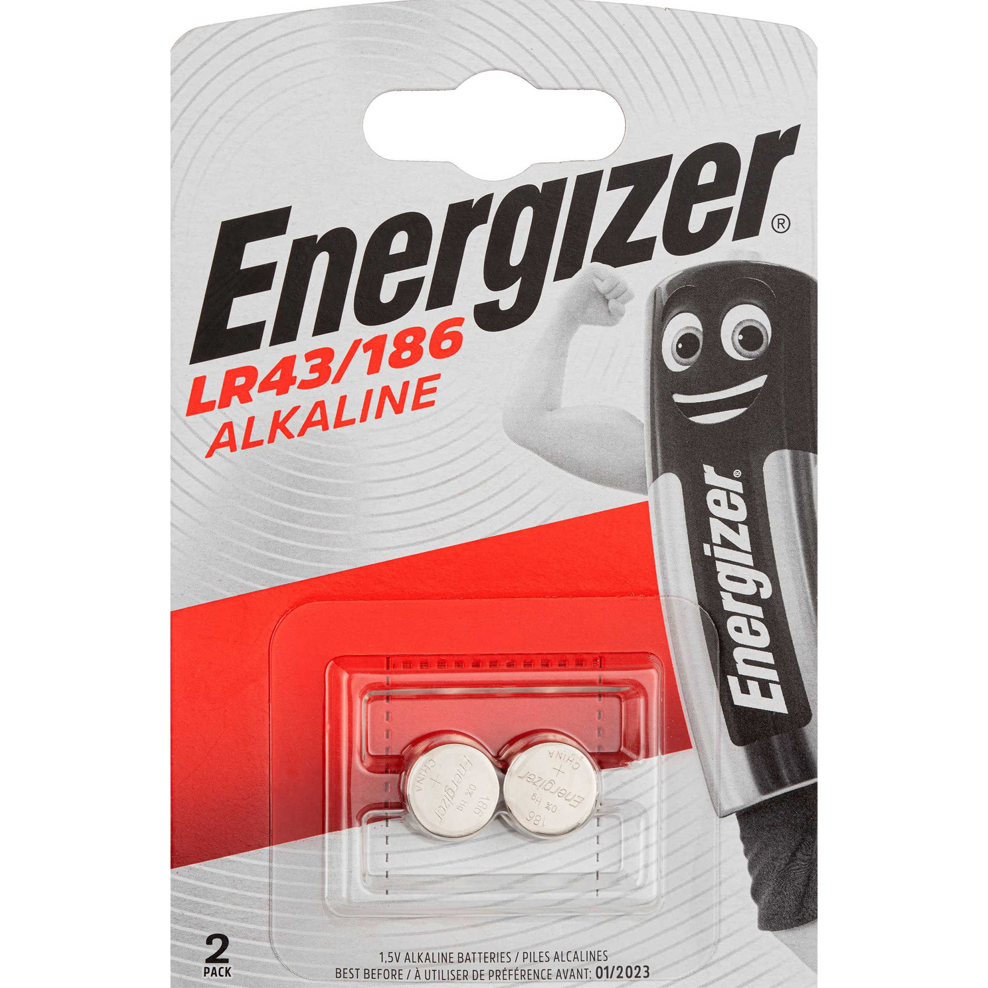 Батарейка ENERGIZER Alkaline LR43/186 FSB 2 шт - фото 1