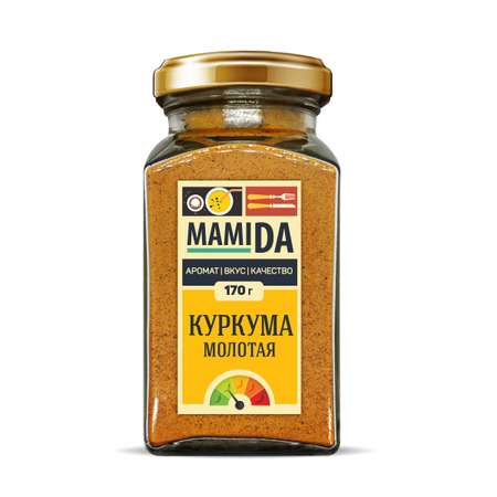 Молотая специя MamiDA Куркума сушёная 170г.