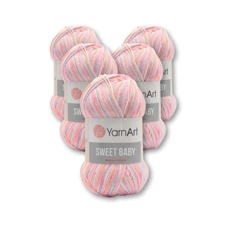 Пряжа для вязания YarnArt Sweet Baby 100 гр 300 м акрил тонкая детская 5 мотков цвет 910