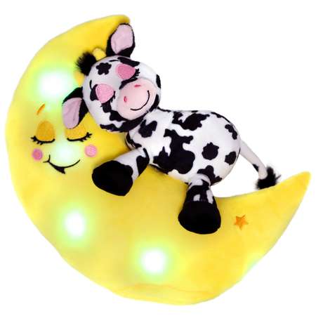 Ночник детский Лунатики Зверюшки-баюшки Корова с функциями музыка свет ночник