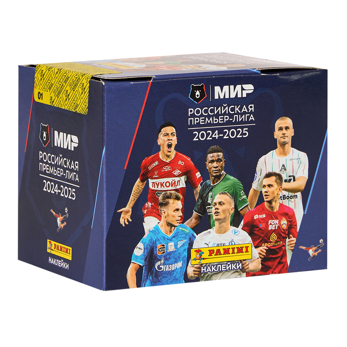 Бокс с наклейками Panini РПЛ сезон 2024 - 2025 50 пакетиков в наборе - фото 1