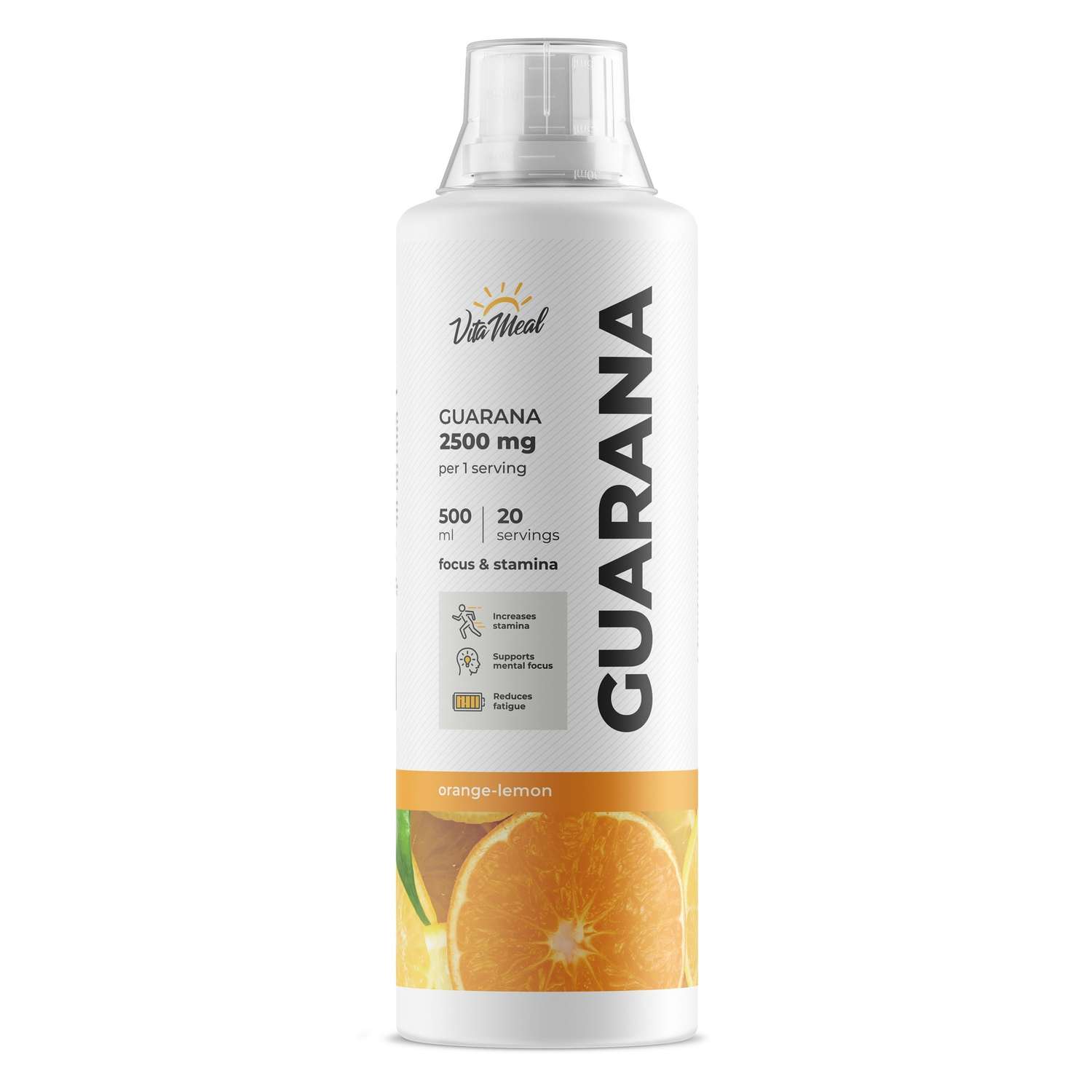 Сироп VitaMeal Гуарана 2500мг апельсин-лимон 500 мл - фото 1