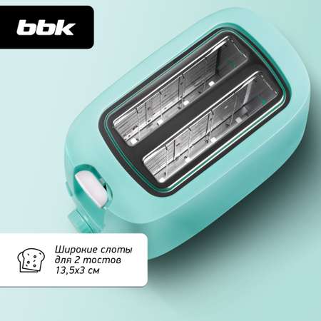 Тостер BBK TR82 снежная мята мощность 700 Вт