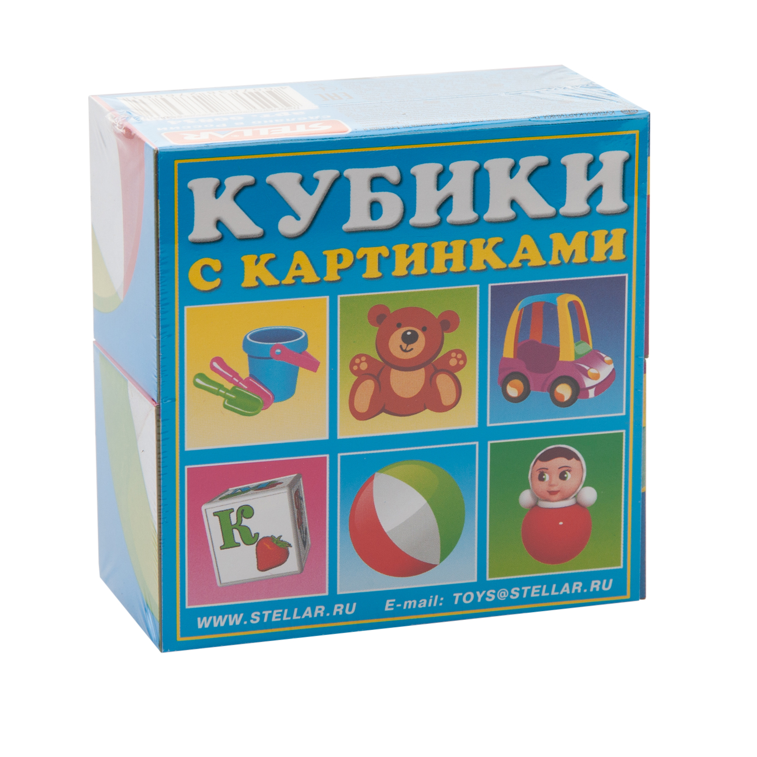 Кубики в картинках Игрушки 00834 Stellar