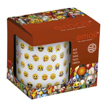 Кружка STOR в подарочной упаковке Emoji Pattern 325 мл