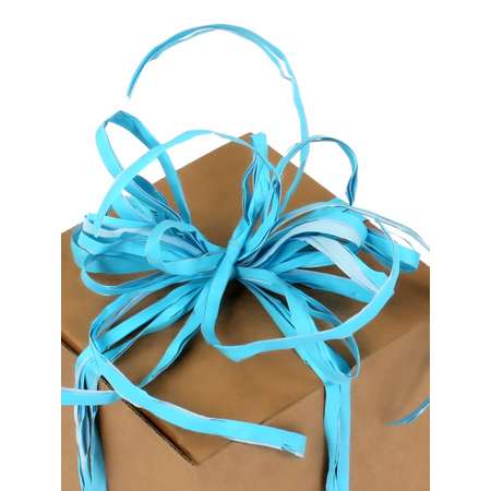 Лента упаковочная рафия Grand Gift старлайт 1.5см х 200м Голубая лазурь