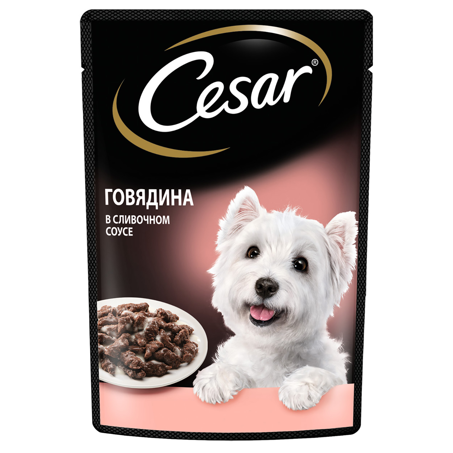 Корм для собак Cesar Говядина в сливочном соусе, 85 г