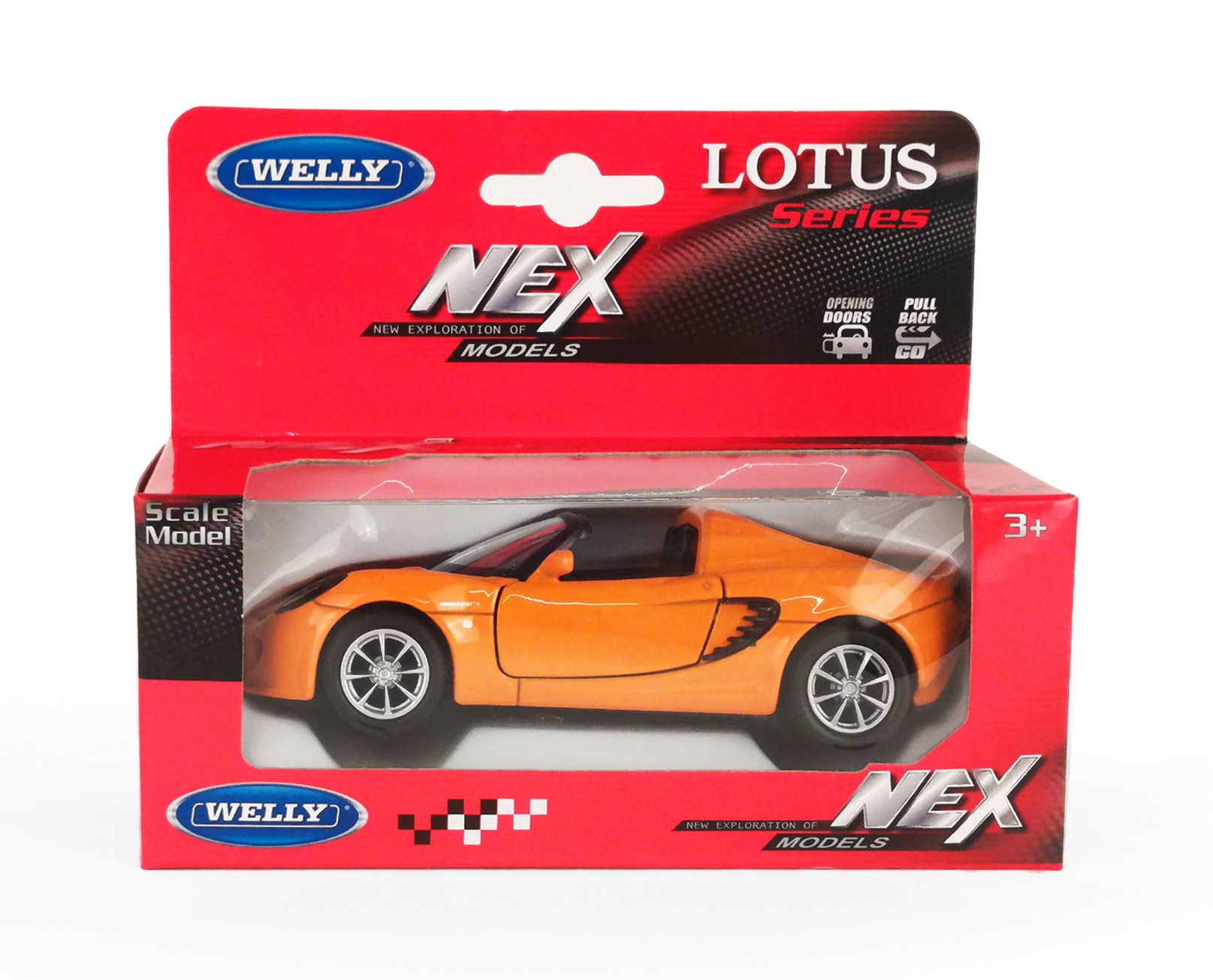 Машинка WELLY 1:38 Lotus Elise 111S 2003 цвет в ассортименте