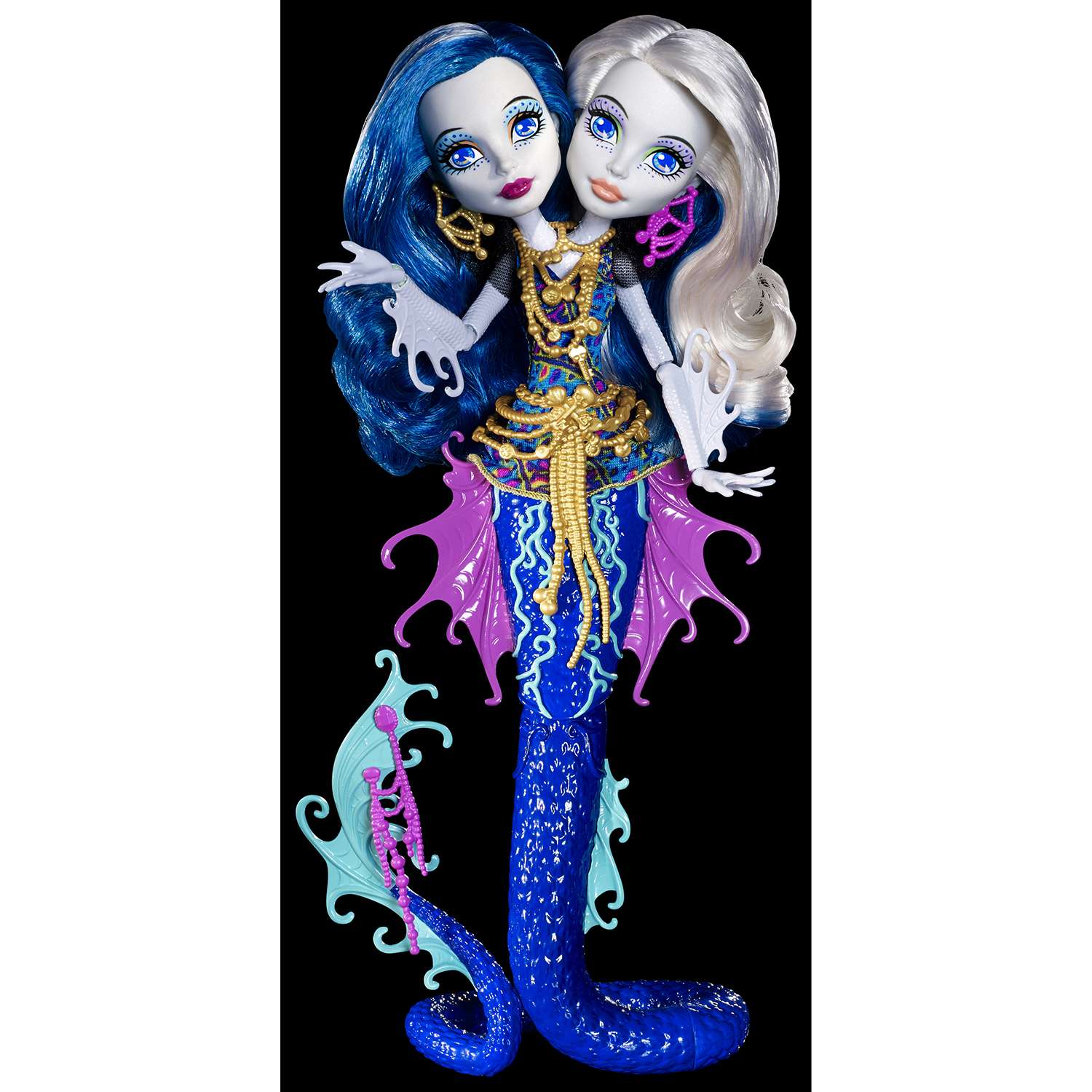 Кукла Monster High серии Большой Кошмарный Риф Пери и Перл DHB47 - фото 8