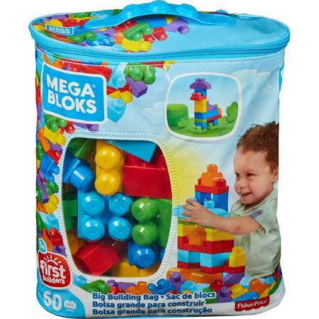 Конструктор Mega Bloks First Builders 60деталей Голубой DCH55