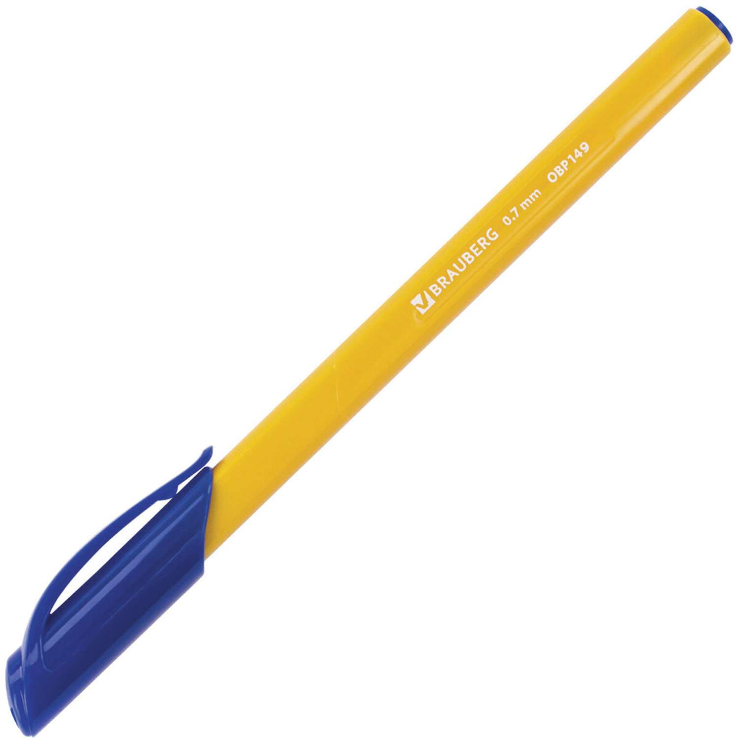 Ручки шариковые Brauberg Extra Glide Orange синие набор 12 штук - фото 5