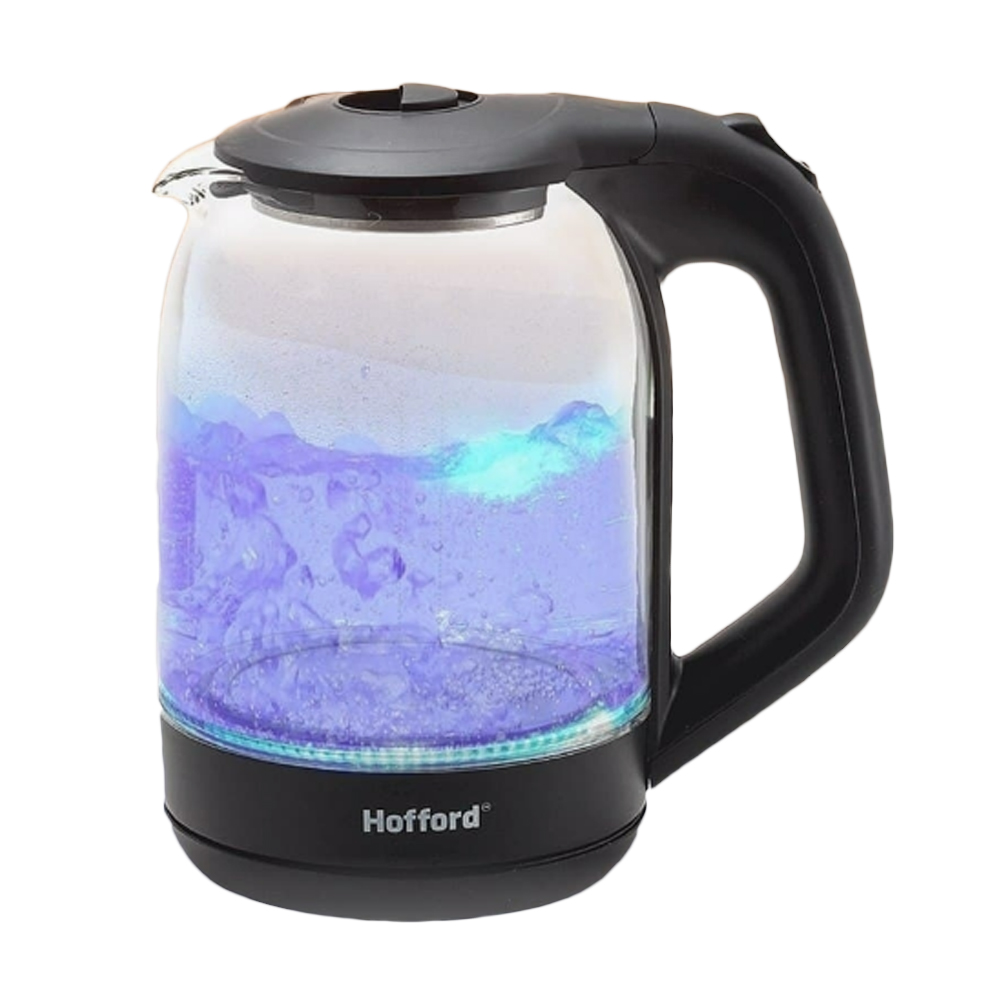 Чайник электрический Hofford стеклянный 1500 W 1.8 л - фото 1