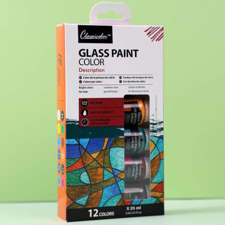 Краски витражные Classicolor 12 цв.