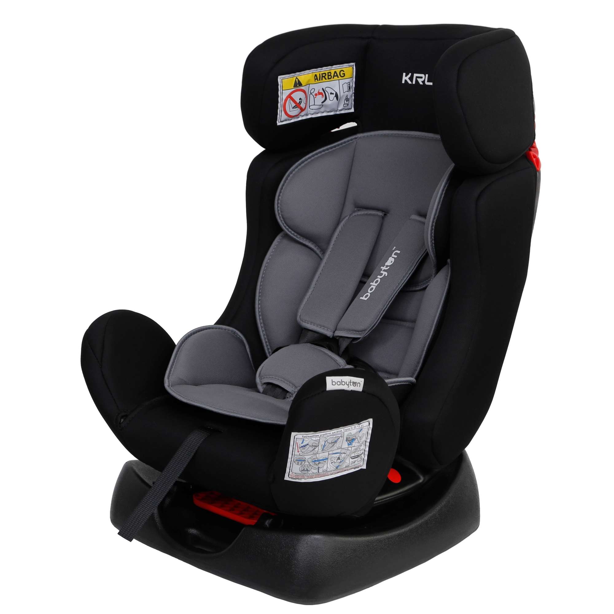 Автокресло Babyton Kruiz Black-Grey 0+/1/2 (0-25 кг) - фото 9