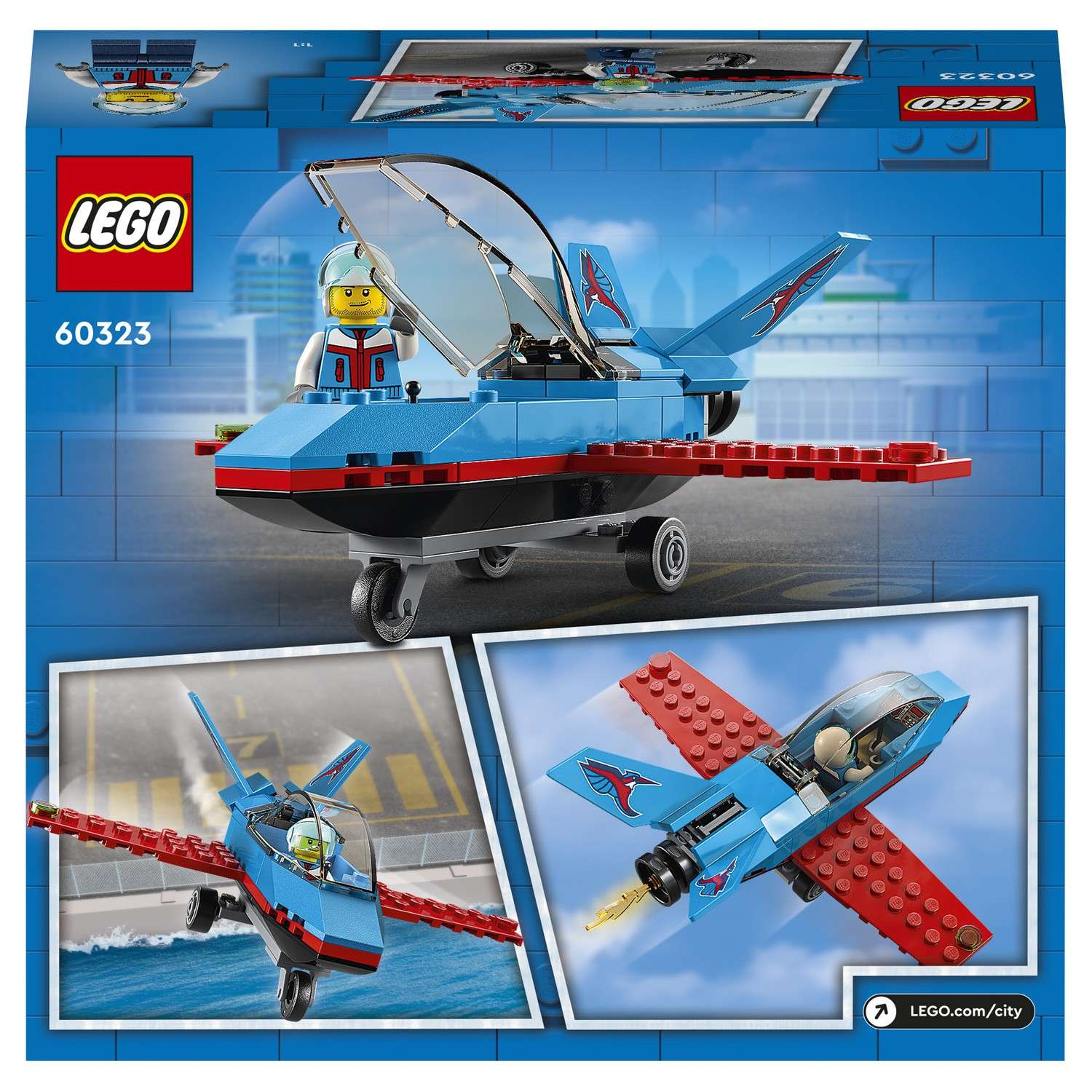 Конструктор LEGO City Great Vehicles Трюковый самолёт 60323 - фото 3