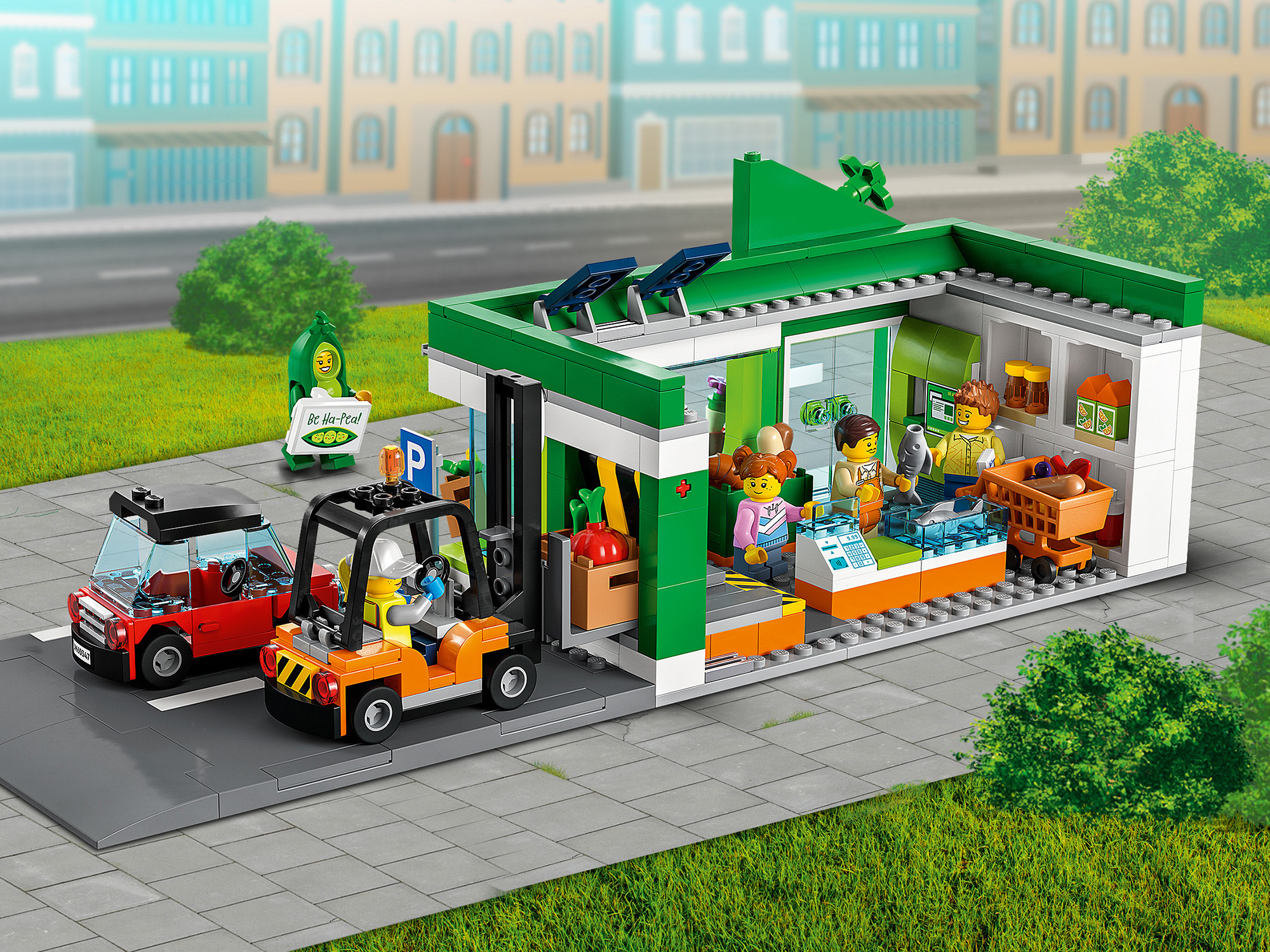 Конструктор LEGO City Продуктовый магазин блочный - фото 3