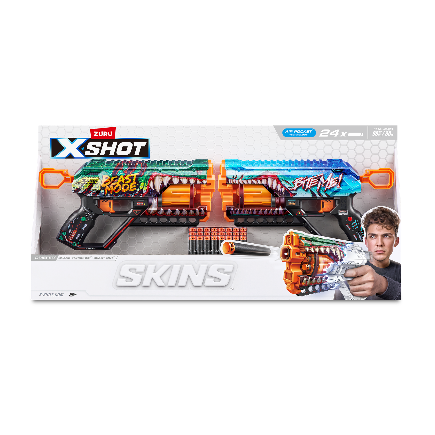 Набор игровой XSHOT Скинс Бластер Гриффер 2шт 36562 - фото 9