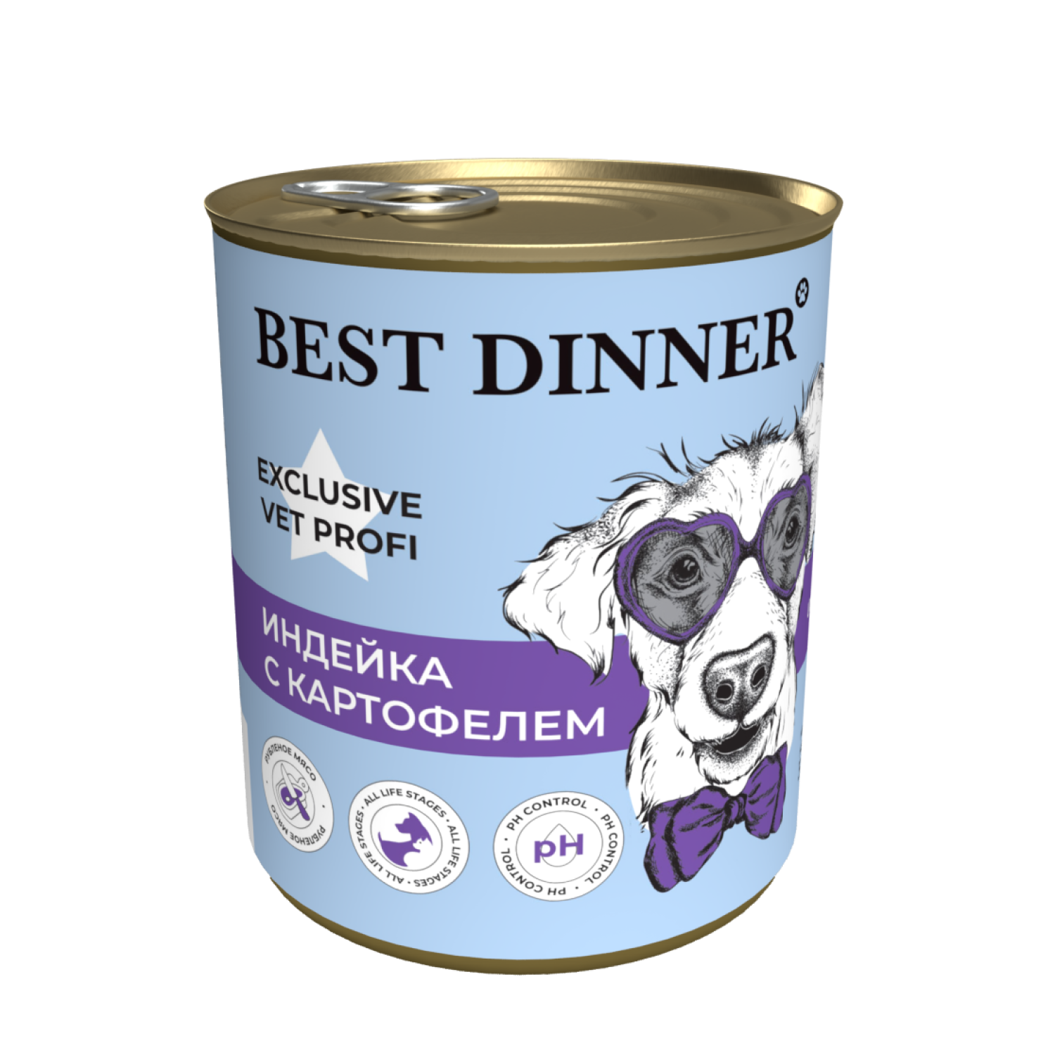 Корм для собак Best Dinner 0.34кг Exclusive Vet Profi Urinary индейка - фото 1