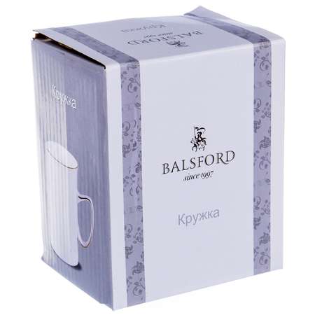 Кружка Balsford Грация фарфор белый с золотом