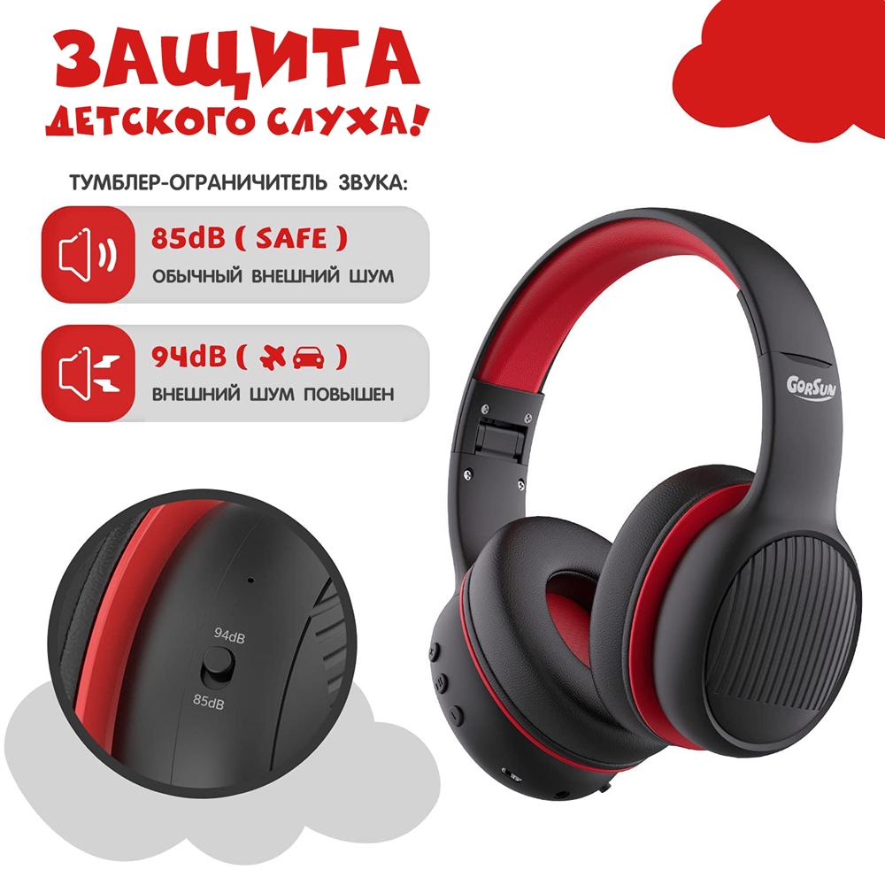 Наушники Gorsun E66 black bluetooth - фото 2