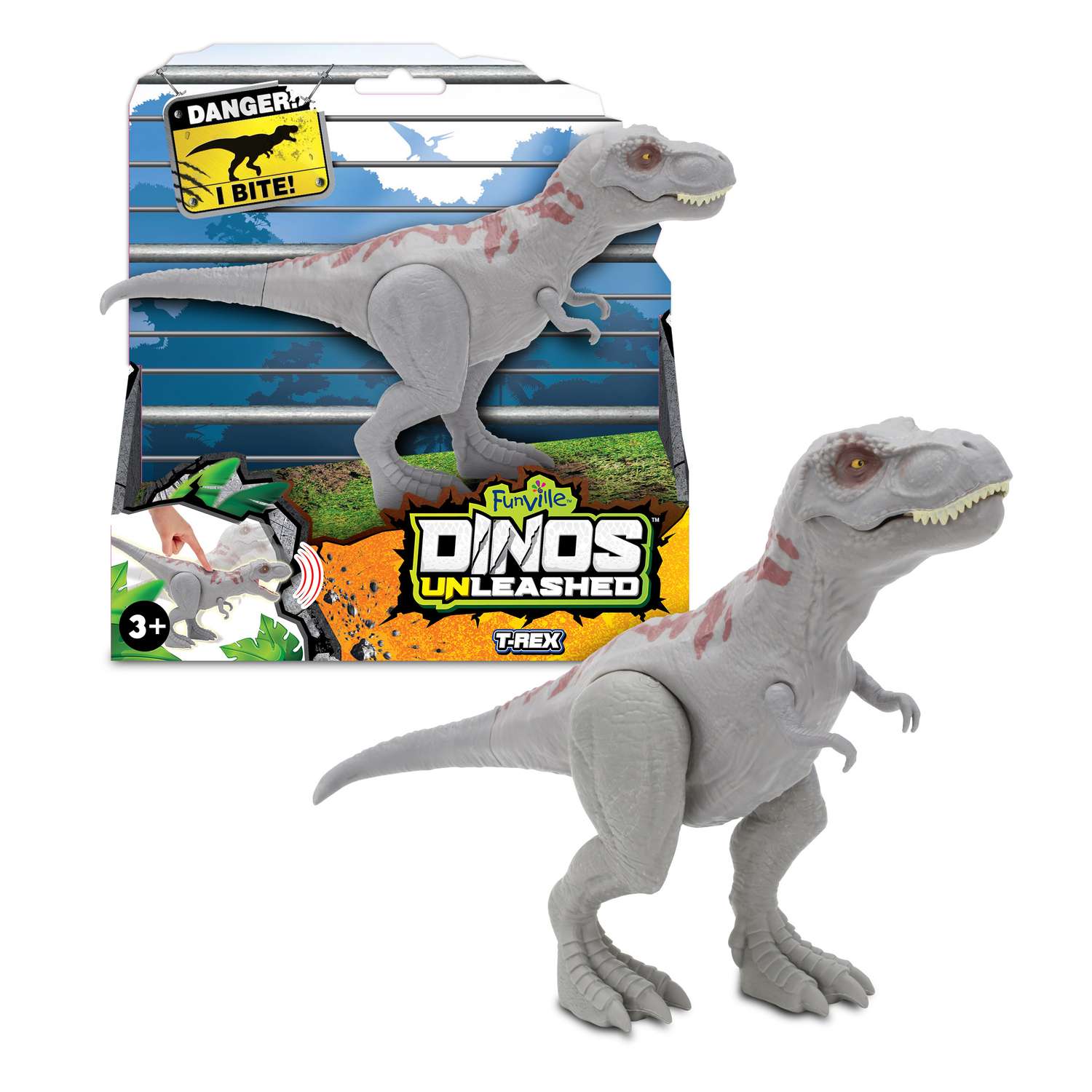 Фигурка динозавра Dinos Unleashed Т-рекс со звуковыми эффектами - фото 1