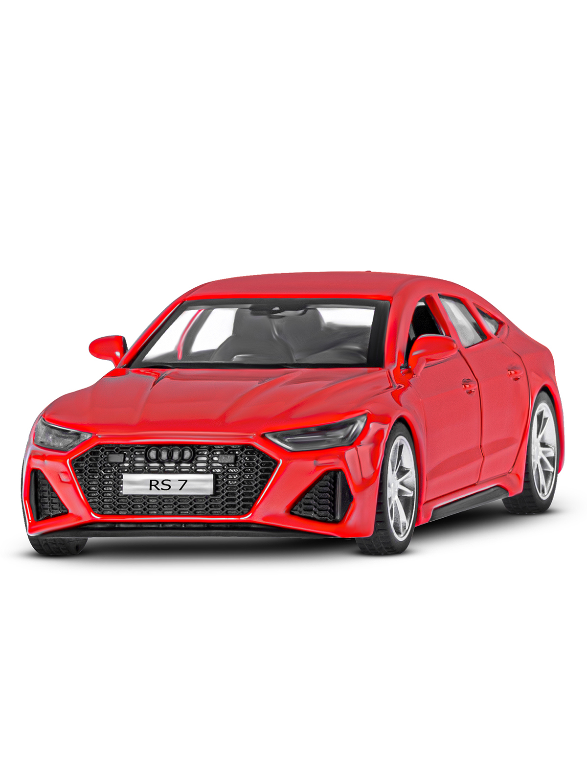 Автомобиль АВТОпанорама Audi RS7 Sportback 1:43 красный JB1251575 - фото 9