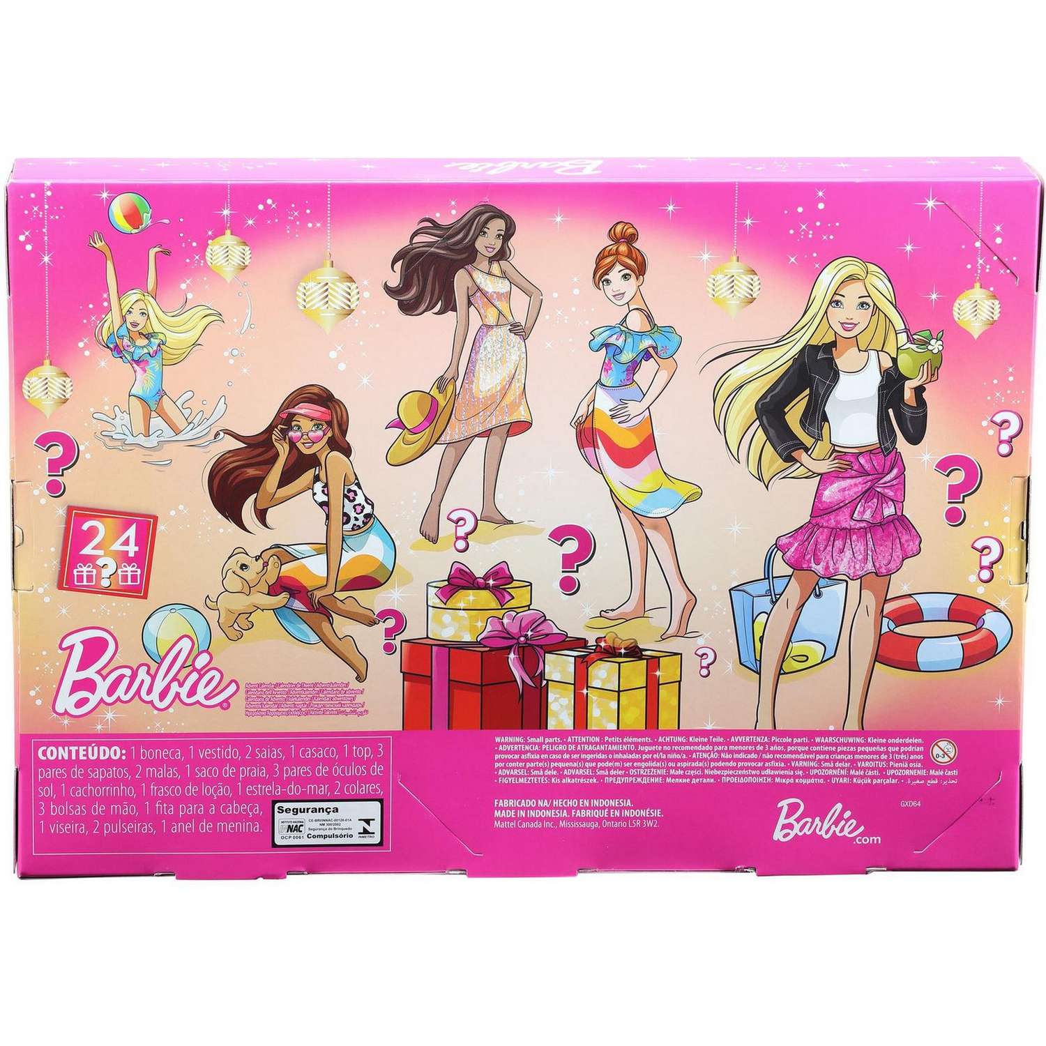 Набор Barbie Адвент-календарь GXD64 купить по цене 999 ₽ в  интернет-магазине Детский мир