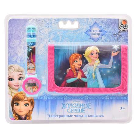 Часы Disney Frozen наручные +кошелёк FR35134