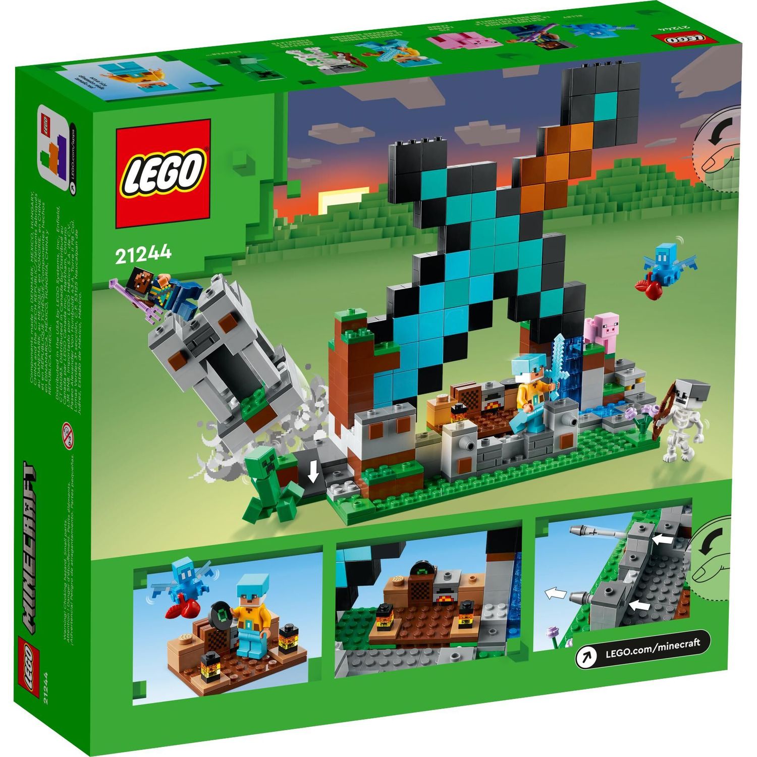 Конструктор LEGO Minecraft The Sword Outpost 21244 купить по цене 4699 ₽ в  интернет-магазине Детский мир