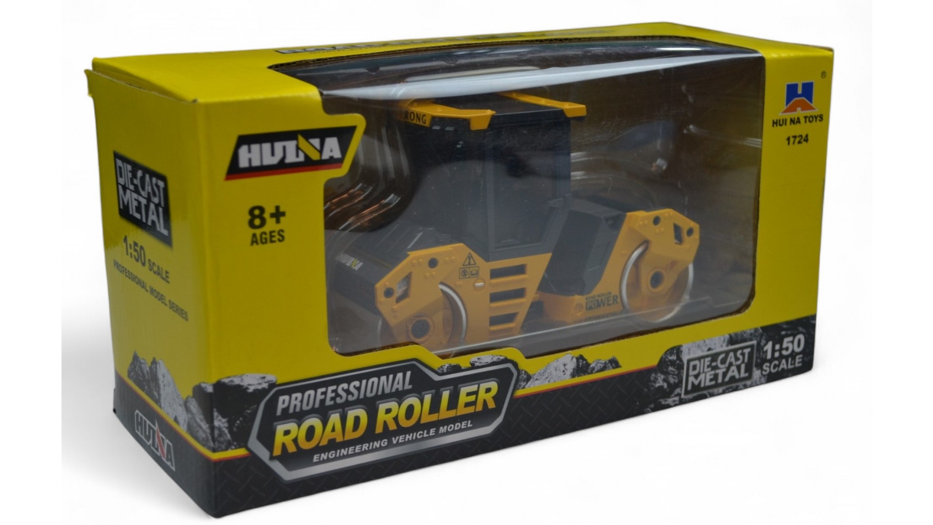 Каток HUI NA TOYS 1:50 желтый HN1724 - фото 4