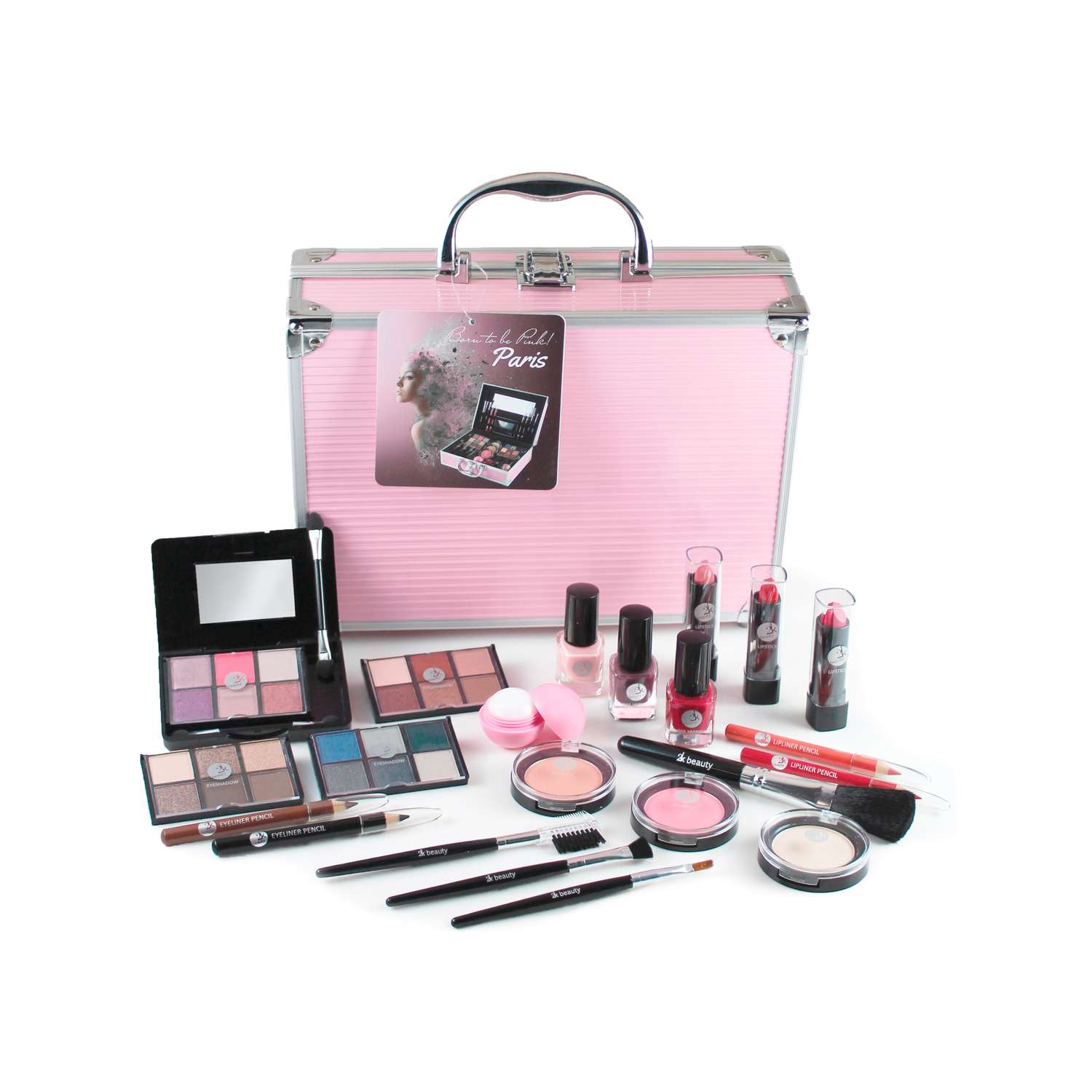 Подарочный бюти бокс чемодан 2K Beauty Набор декортивной косметики для макияжа - фото 18