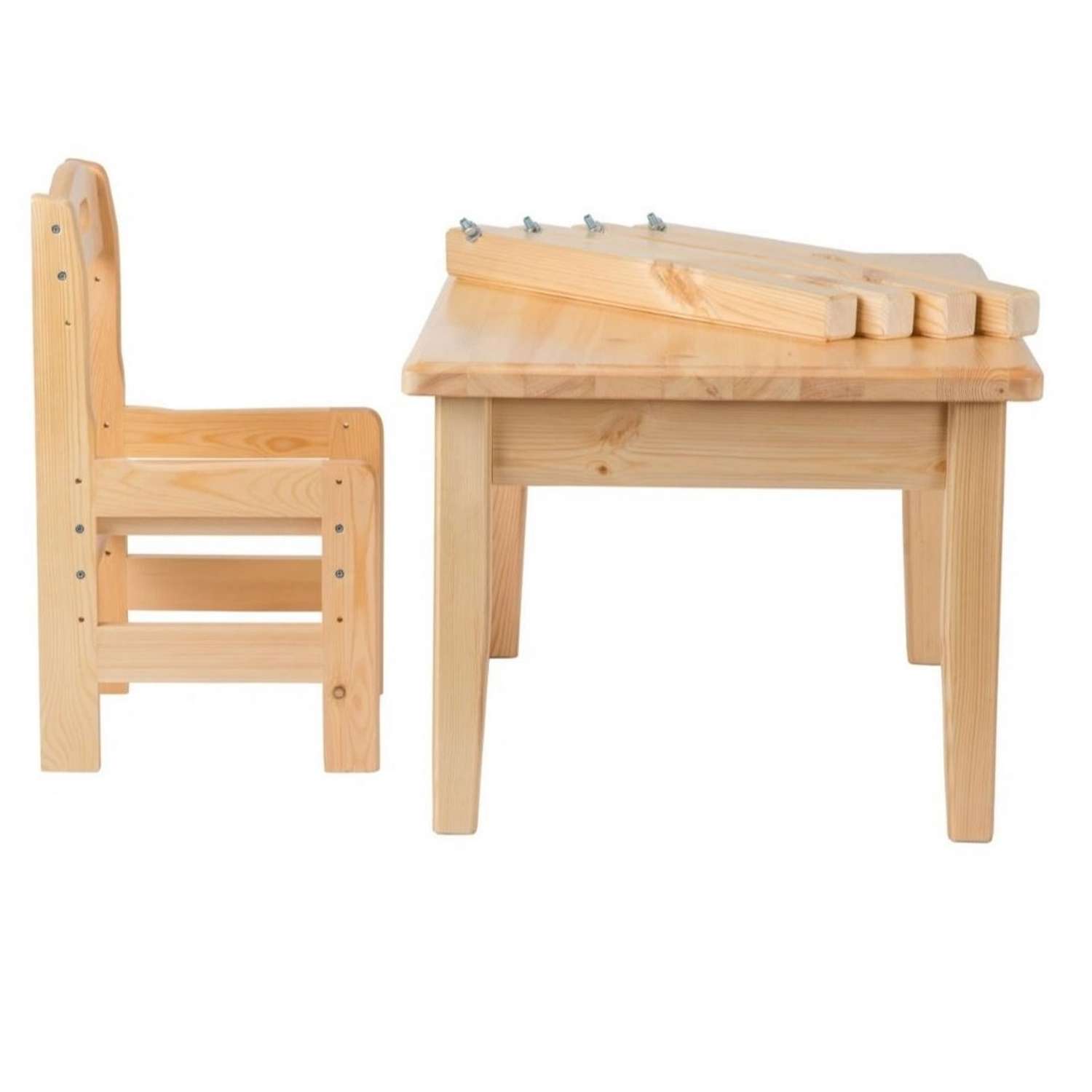 Набор Мебель для дошколят стол со стульчиком регулируемый для детей от 2 до 6 лет - фото 1